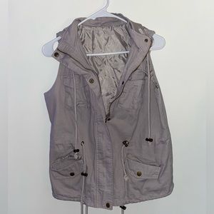 Juniors Pink Utility Vest